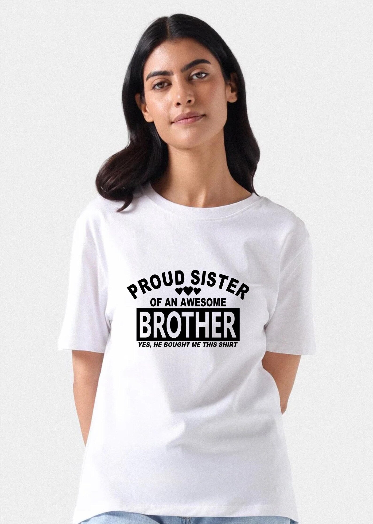 Proud Sister T-shirt of amesome brother Funny Sibling Present