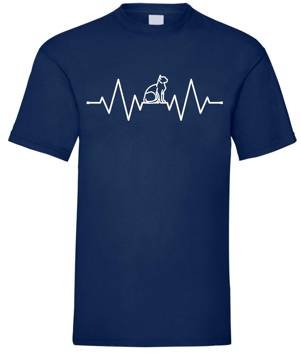 Cat Heartbeat T-Shirt: ECG Cat Lover Gift