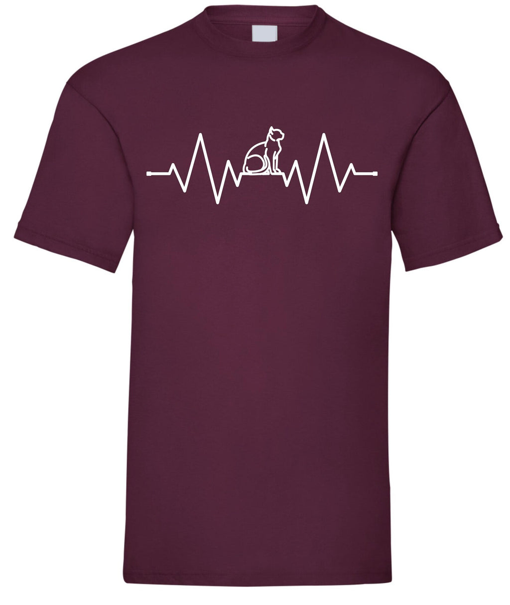 Cat Heartbeat T-Shirt: ECG Cat Lover Gift