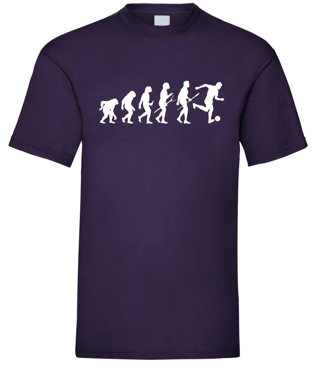 Evolution T-shirt football evolve player footballer socce design kids adults birthday gift top