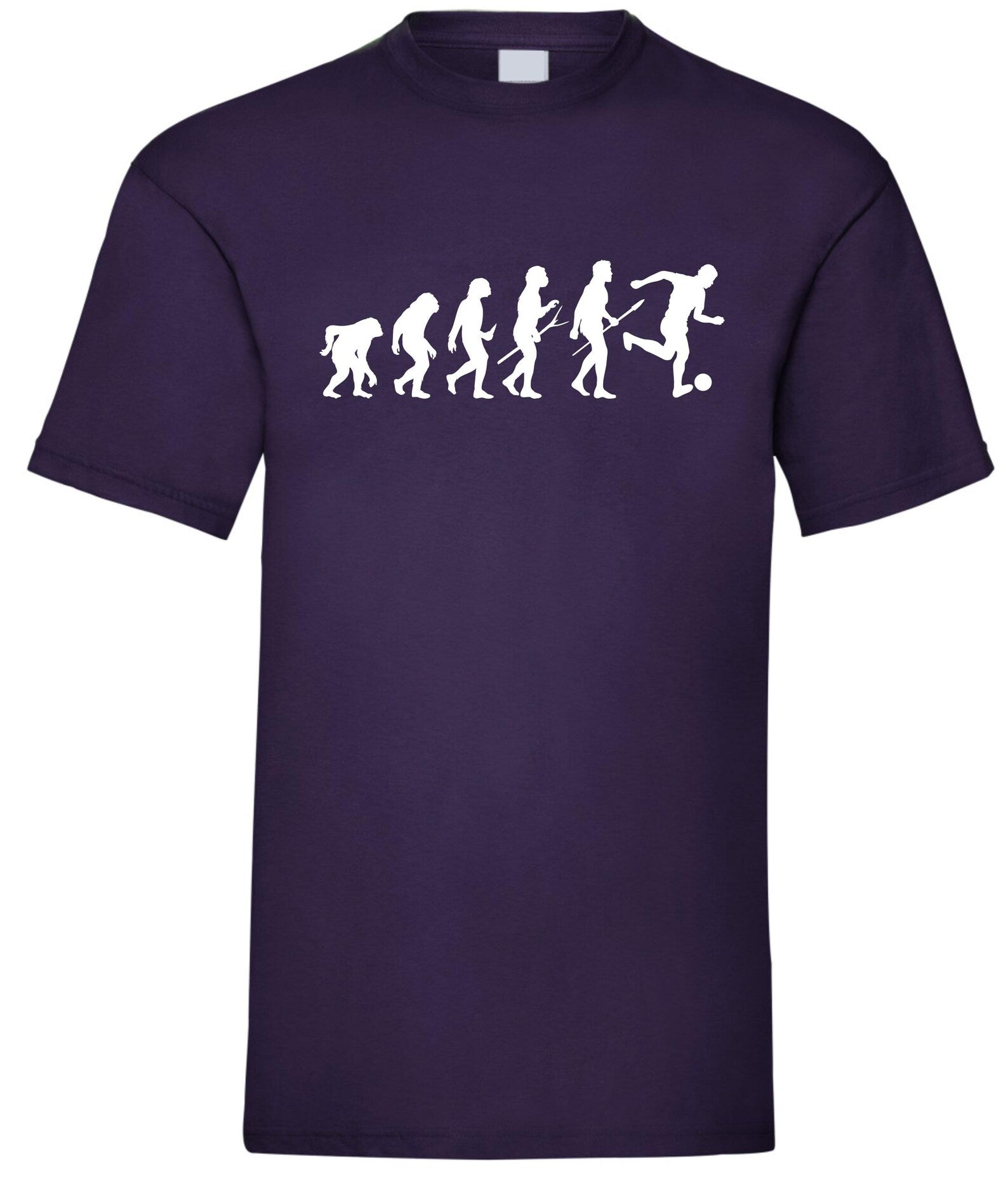 Evolution T-shirt football evolve player footballer socce design kids adults birthday gift top