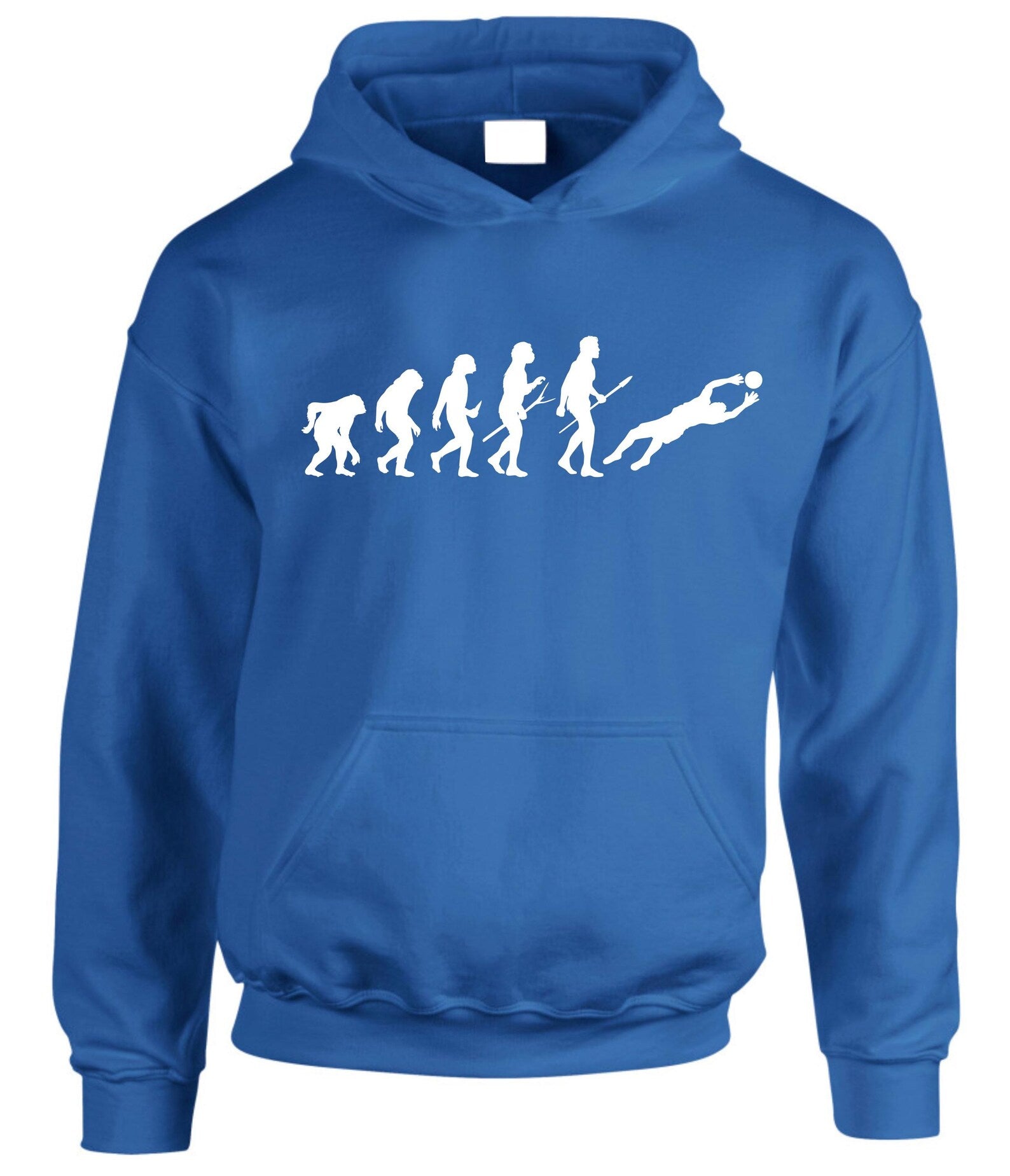 Evolution Hoodie football goalkeeper evolve footballer soccer penelty saver adults kids Present top