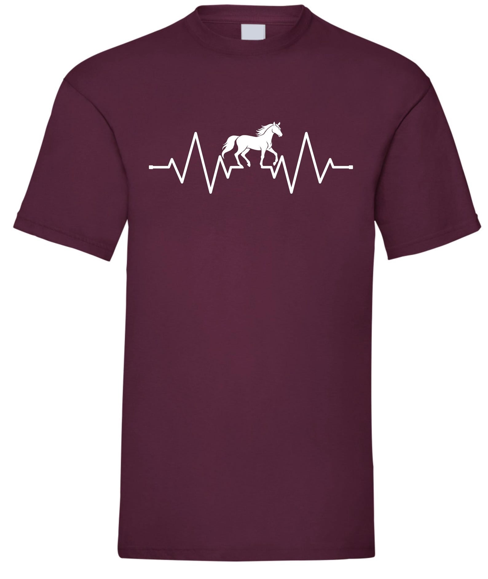 Horse T-shirt ecg heartbeat pulse cardio line dressage cob lover Birthday Present