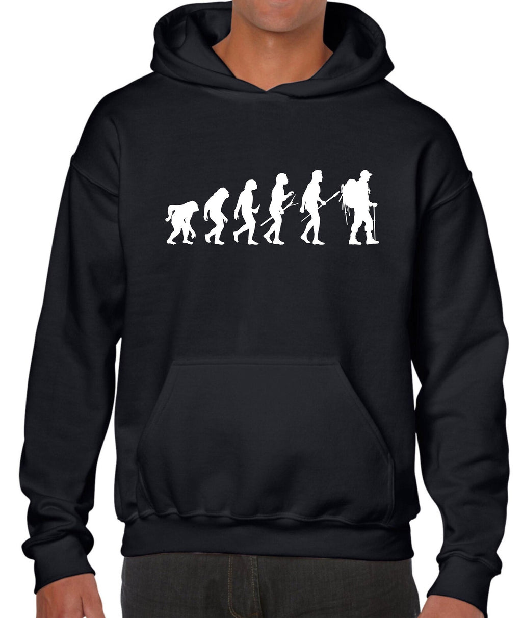 Evolution Hoodie hill climbing evolve mountain climber adventure xmas unisex gift top