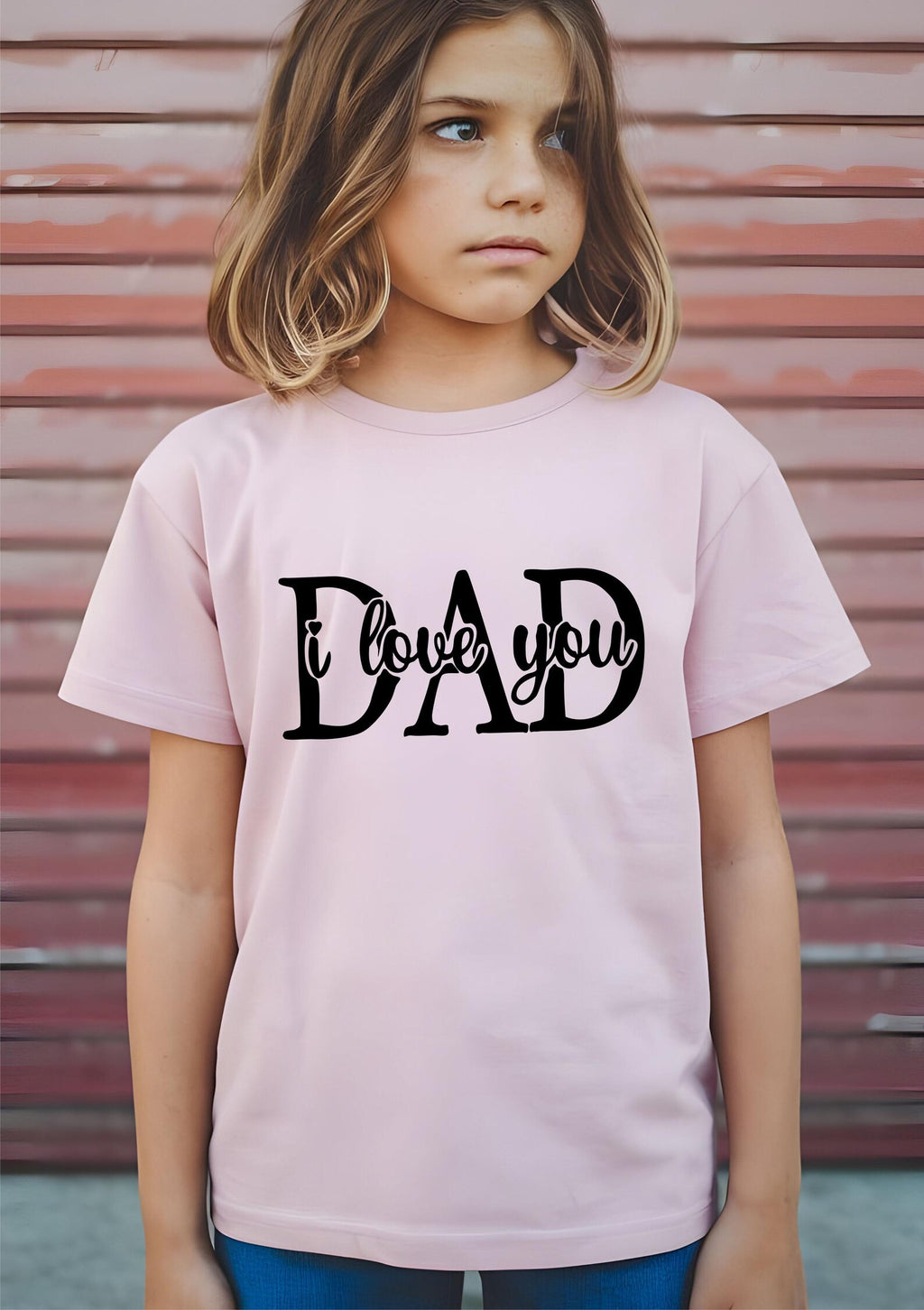 Daddy T-shirt I Love you dad papa Father's Day Present Unisex  Top