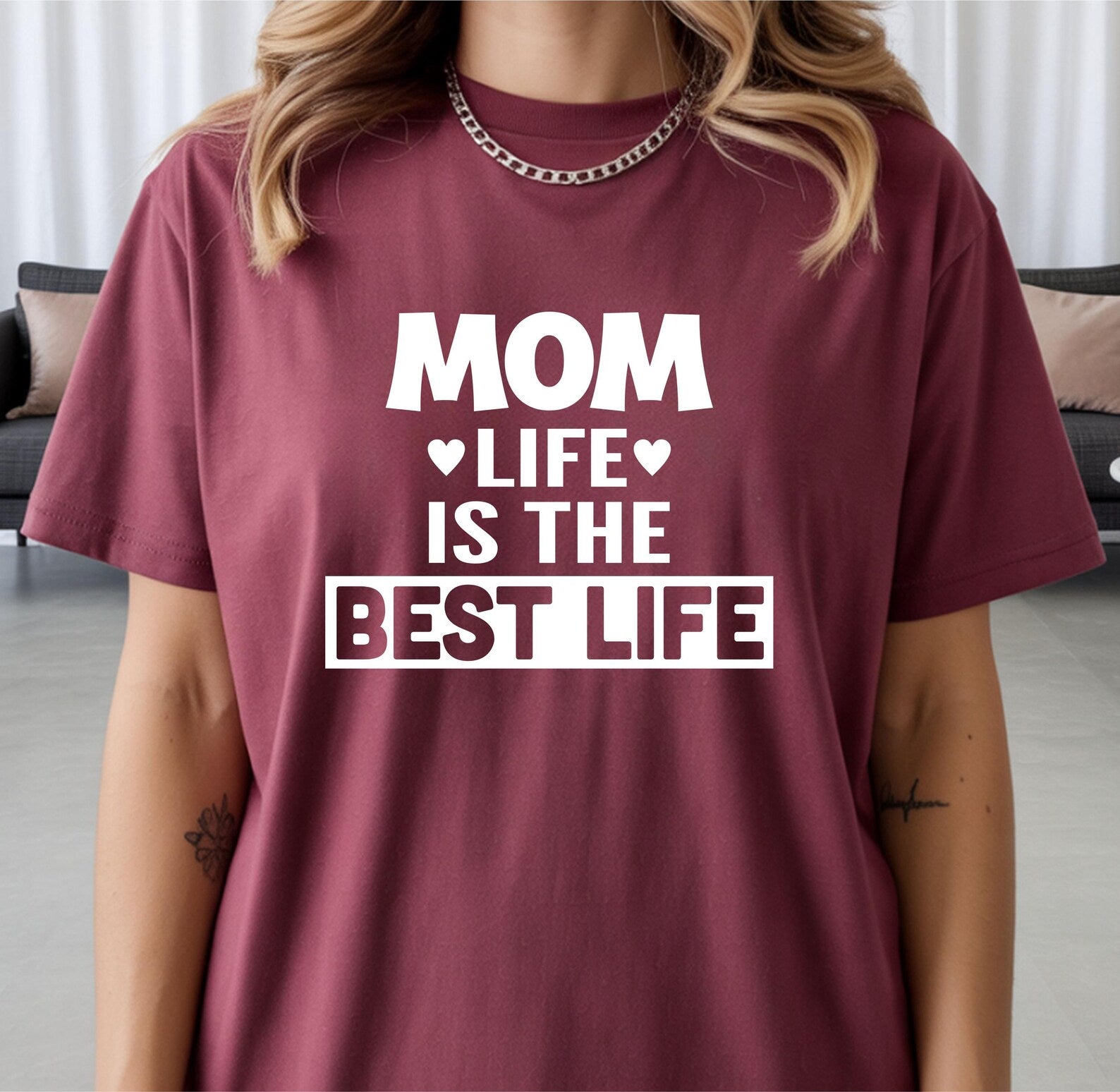 Mom Life is the Life T-Shirt, Mama Mummy Birthday Gift Top