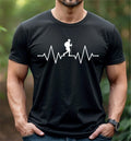 Hiking Heartbeat T-shirt mountain explorer adventure lover gift unisex cotton top